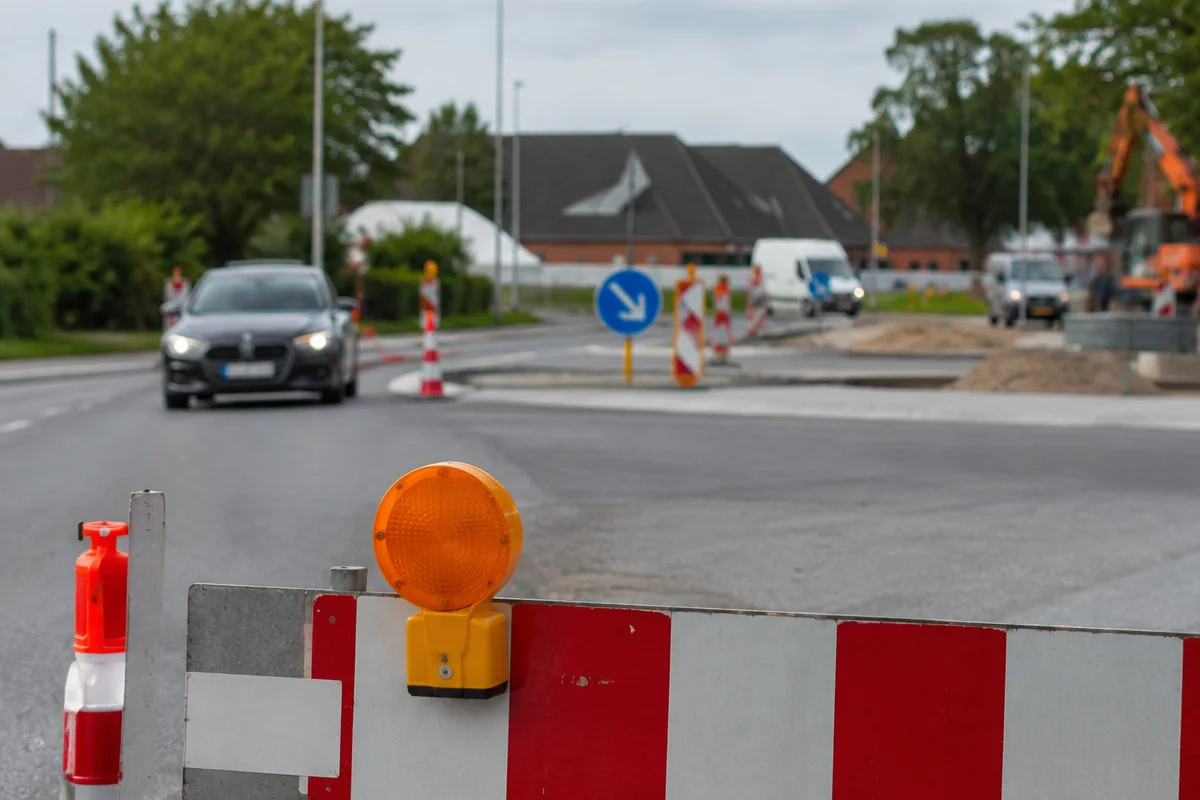 Rundkørsel i Esbjerg spærret i en hel måned